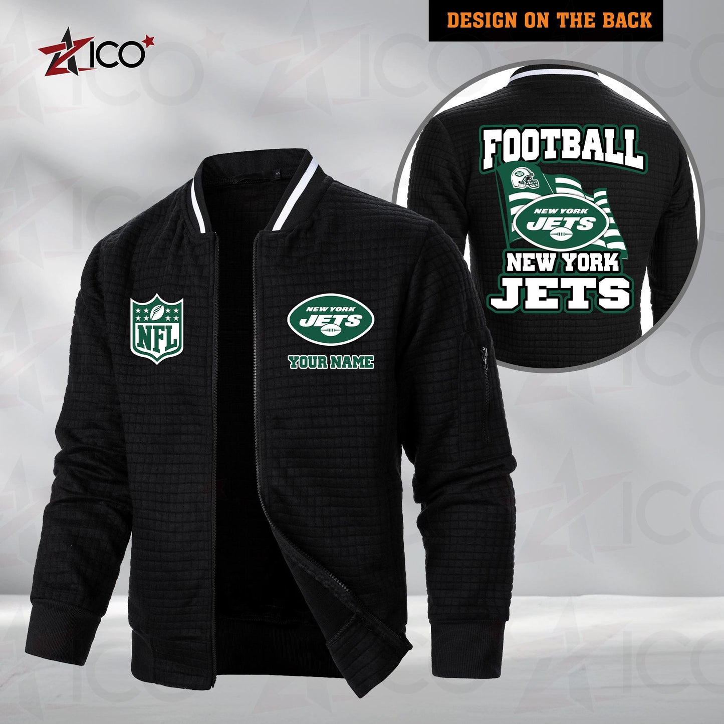 New York Jets Men’s Casual Jacket For Men New Trending AZMN2DMCJK000025
