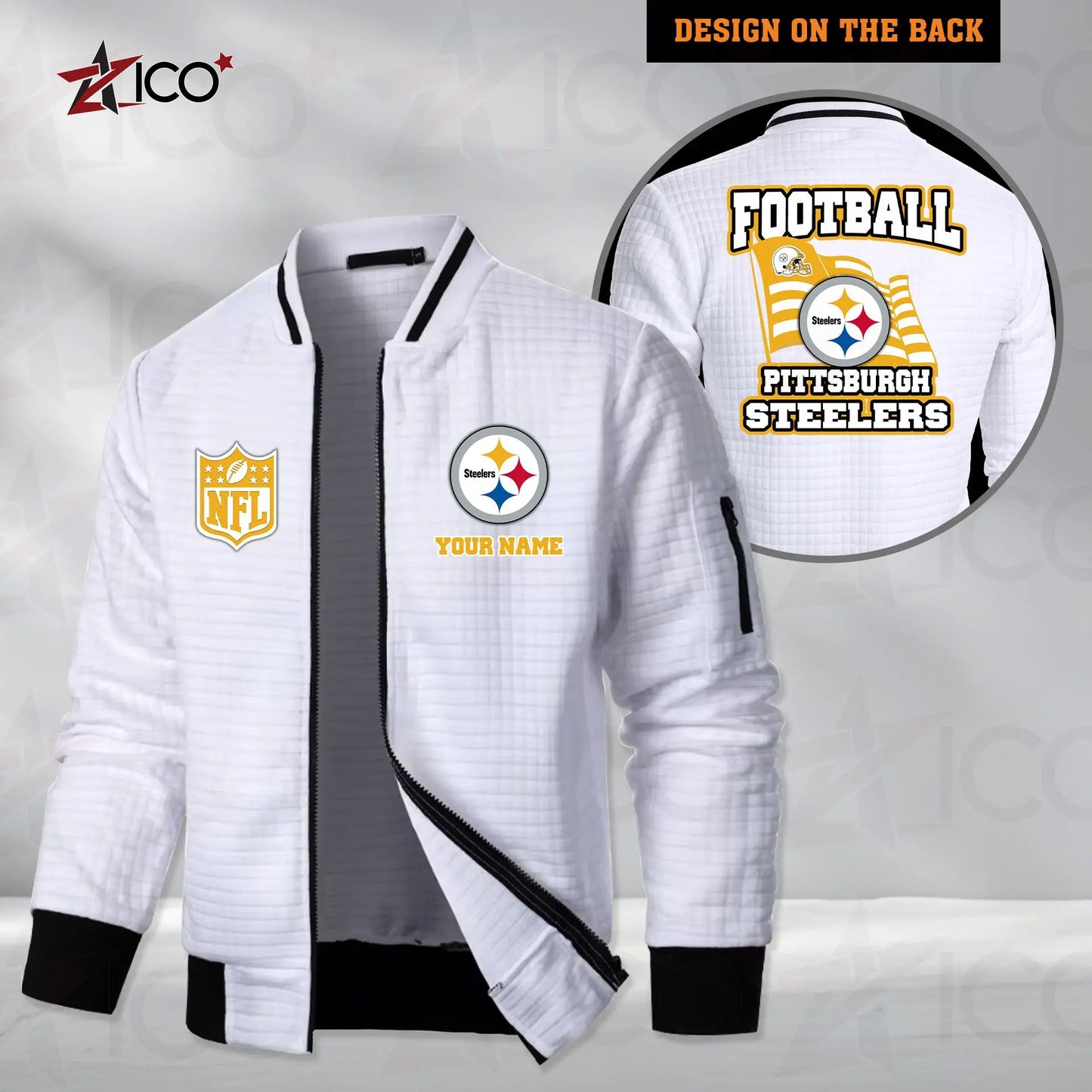 Pittsburgh Steelers Men’s Casual Jacket For Men New Trending AZMN2DMCJK000027