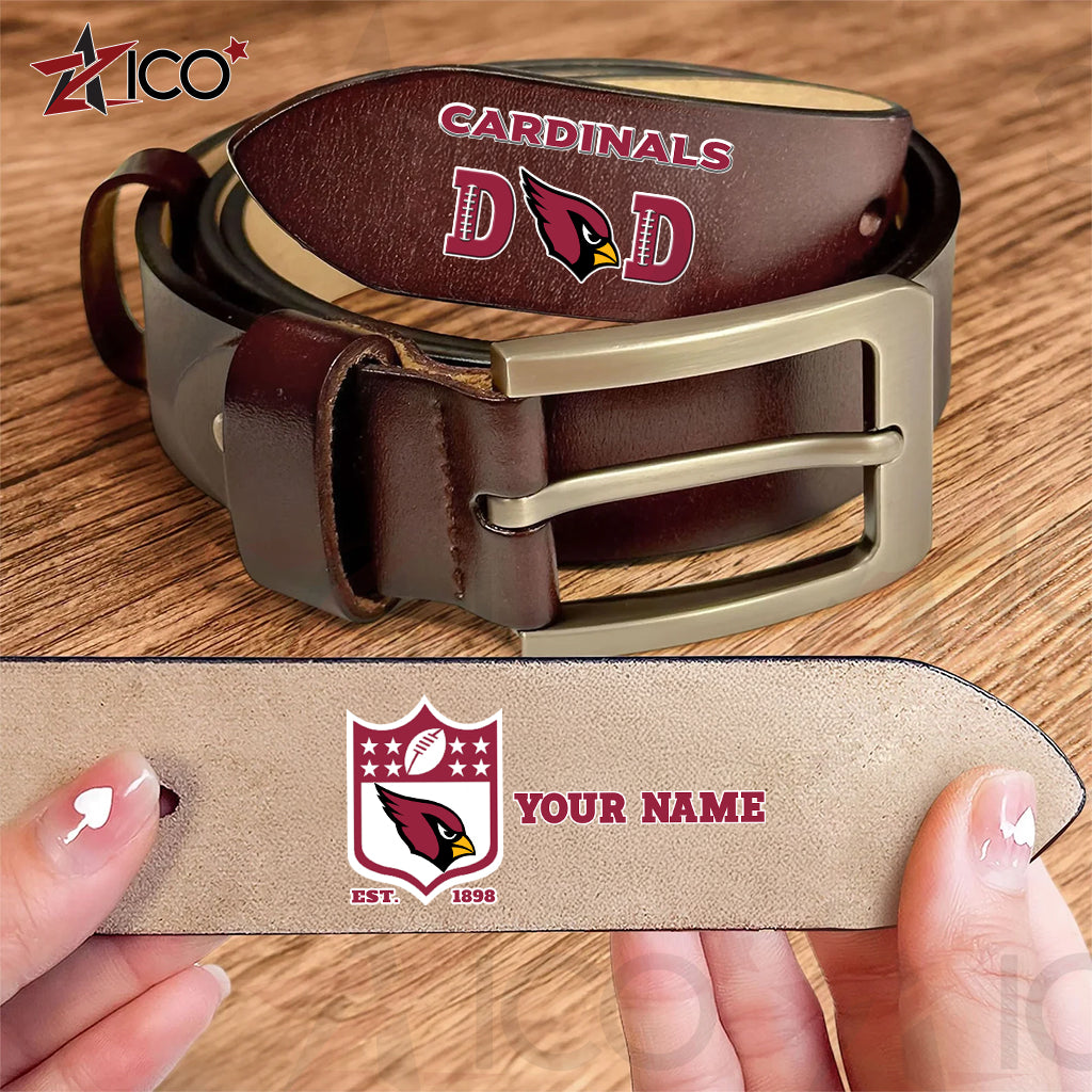 Arizona Cardinals Men Leather Belt Father’s Day AZMN2DMLB000033