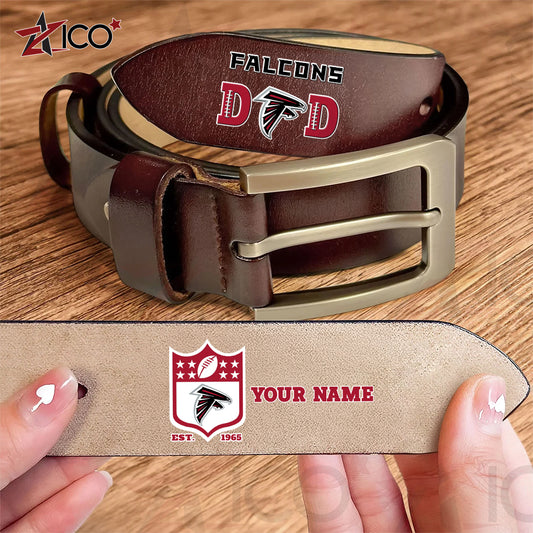 Atlanta Falcons Men Leather Belt Father’s Day AZMN2DMLB000034