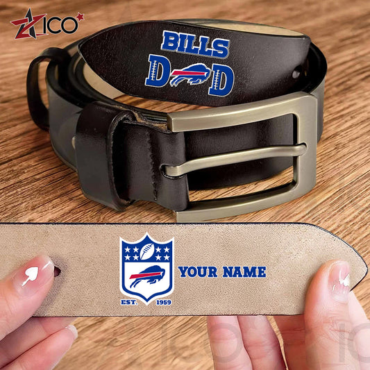 Buffalo Bills Men Leather Belt Father’s Day AZMN2DMLB000036