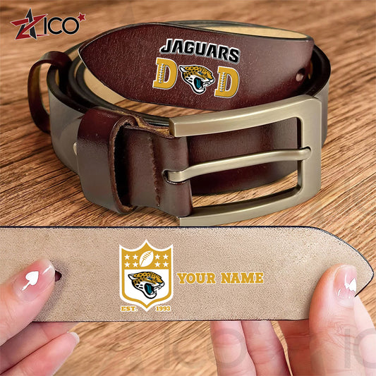 Jacksonville Jaguars Men Leather Belt Father’s Day AZMN2DMLB000047