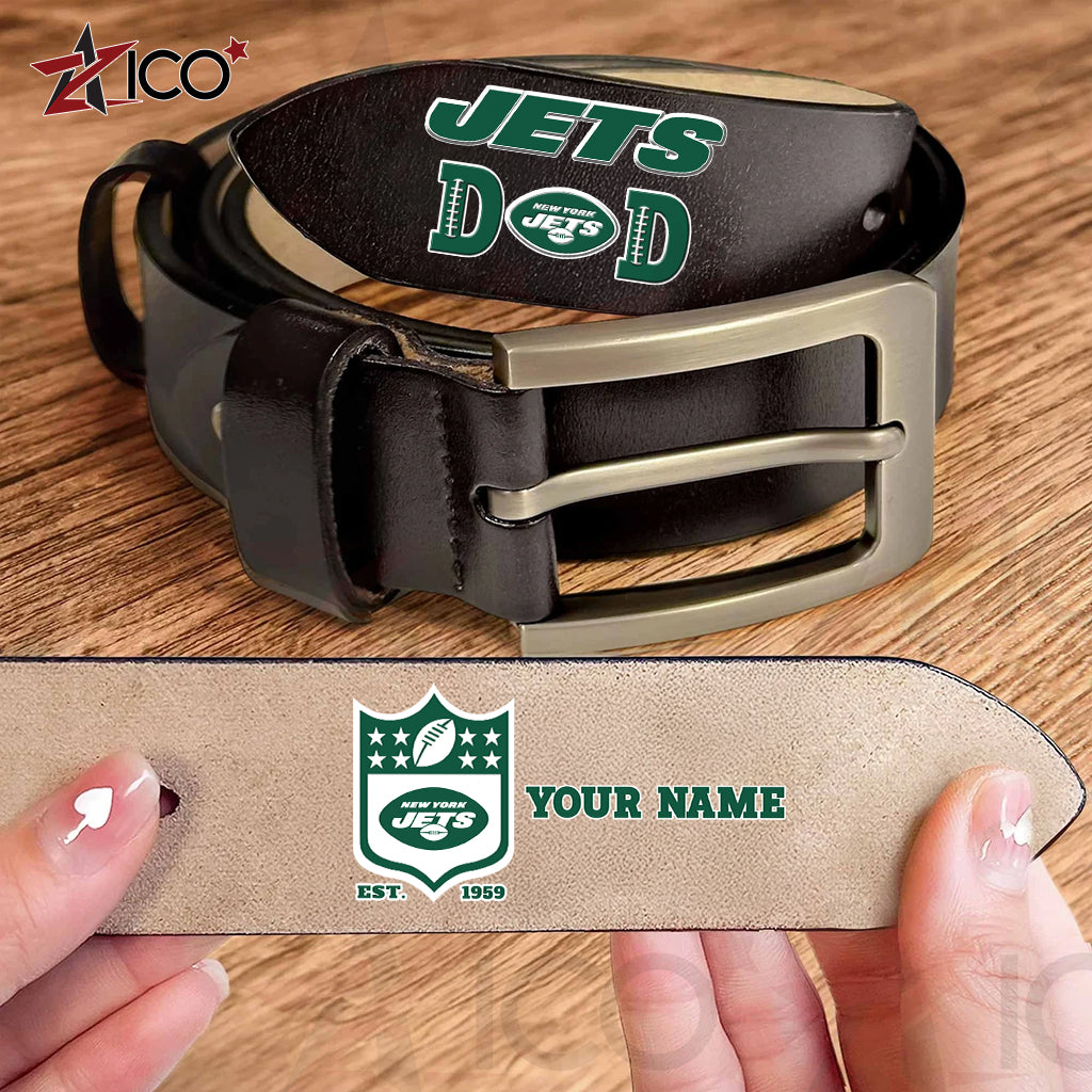 New York Jets Men Leather Belt Father’s Day AZMN2DMLB000057