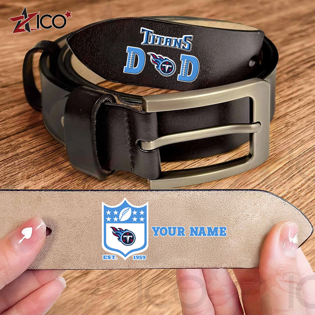 Tennessee Titans Men Leather Belt Father’s Day AZMN2DMLB000063