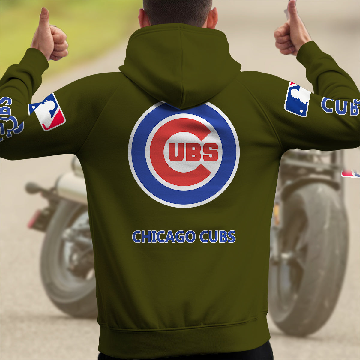 Chicago Cubs New Collection Multi-Pockets Zip Hoodie MLB AZMNMZHD000165