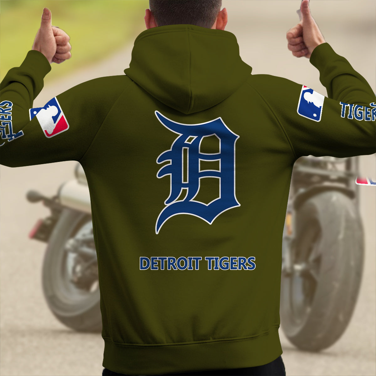 Detroit Tigers New Collection Multi-Pockets Zip Hoodie MLB AZMNMZHD000170