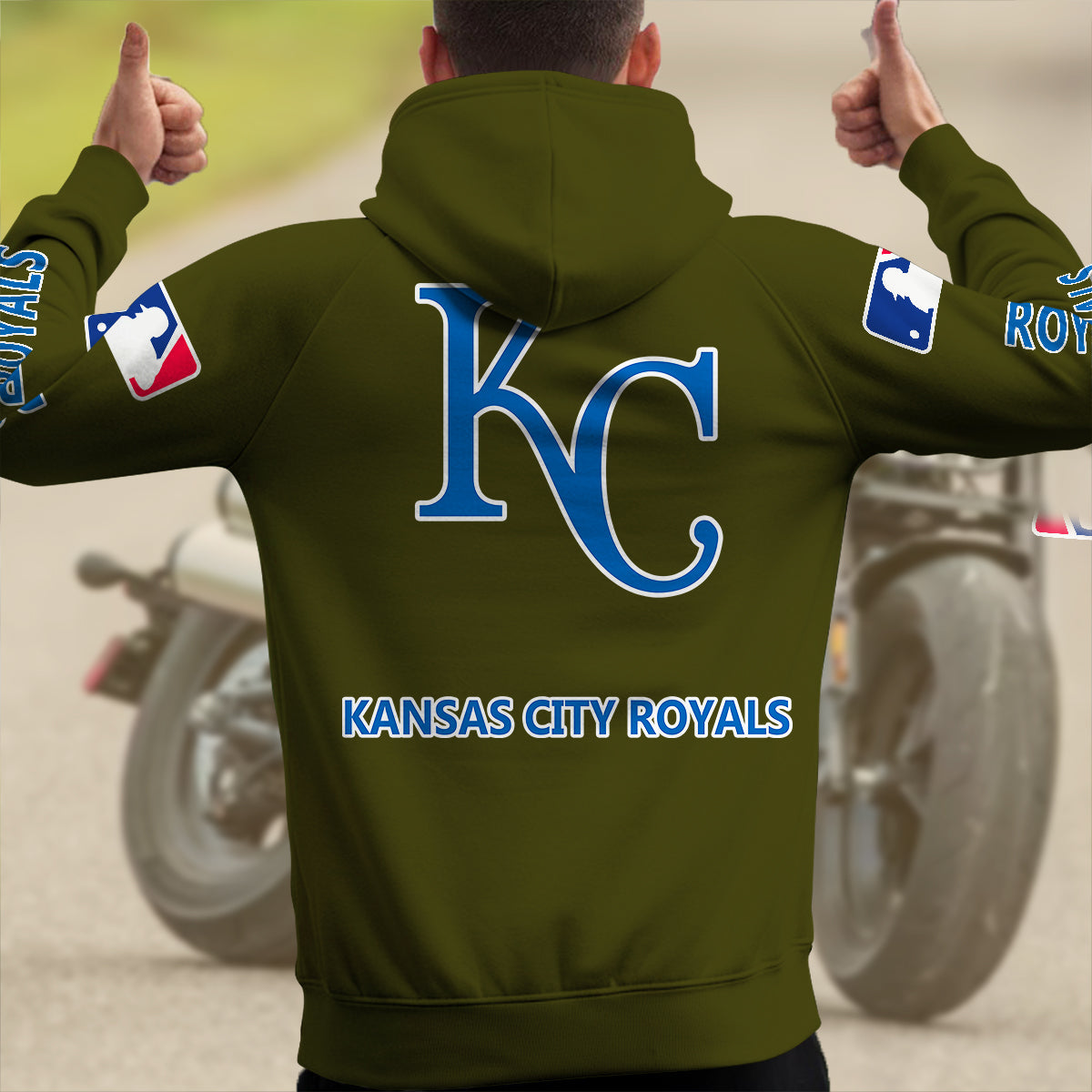 Kansas City Royals New Collection Multi-Pockets Zip Hoodie MLB AZMNMZHD000172