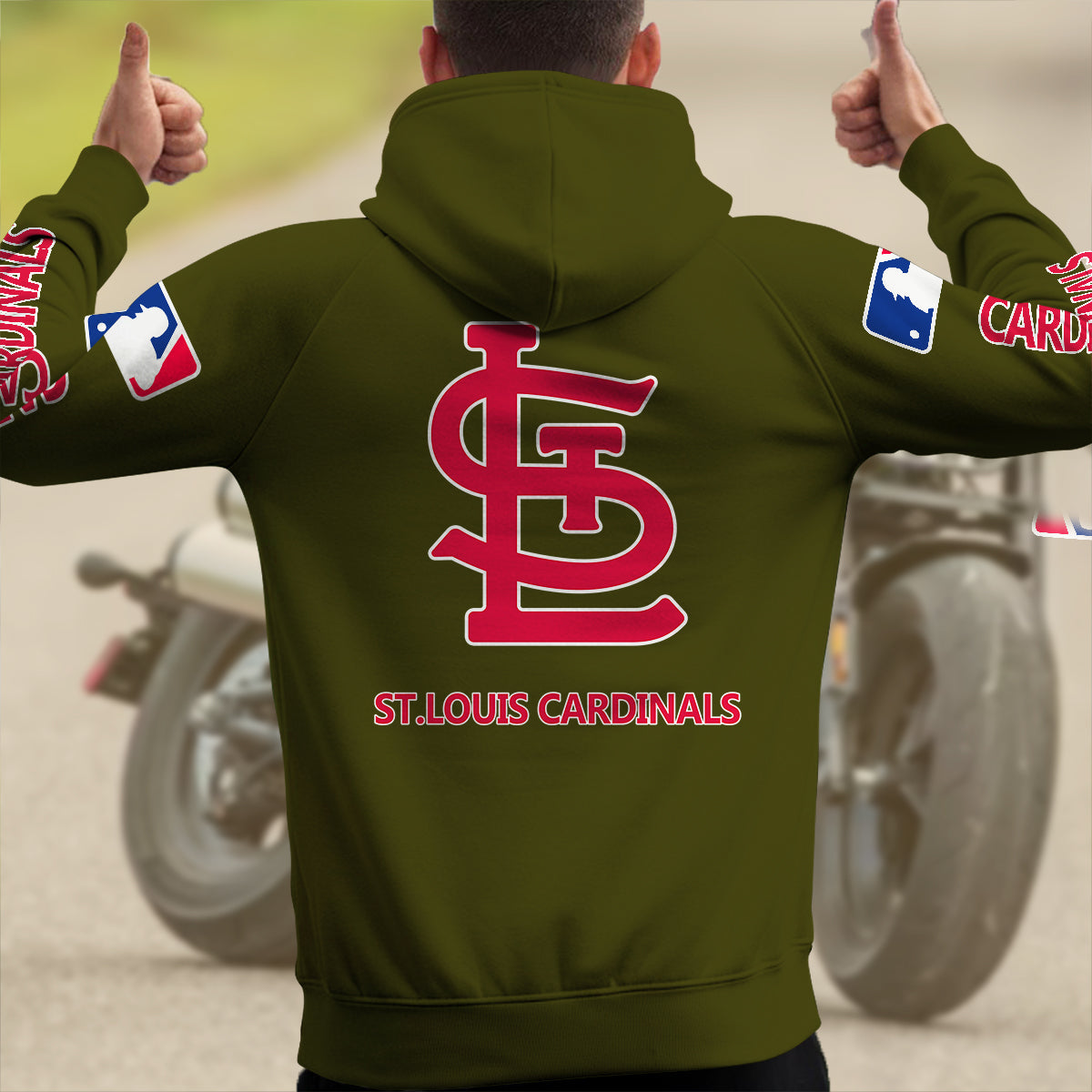 St. Louis Cardinals New Collection Multi-Pockets Zip Hoodie MLB AZMNMZHD000186