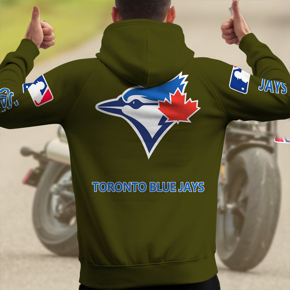 Toronto Blue Jays New Collection Multi-Pockets Zip Hoodie MLB AZMNMZHD000189