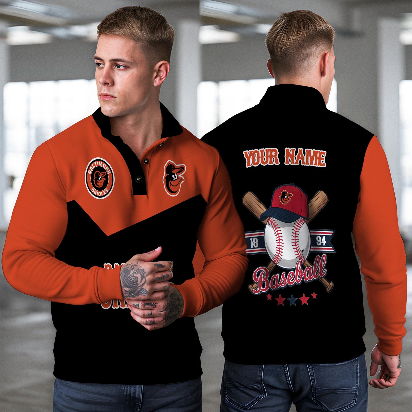 Baltimore Orioles New Collection Casual Stand Collar Sweatshirt MLB AZMNSCSW000383