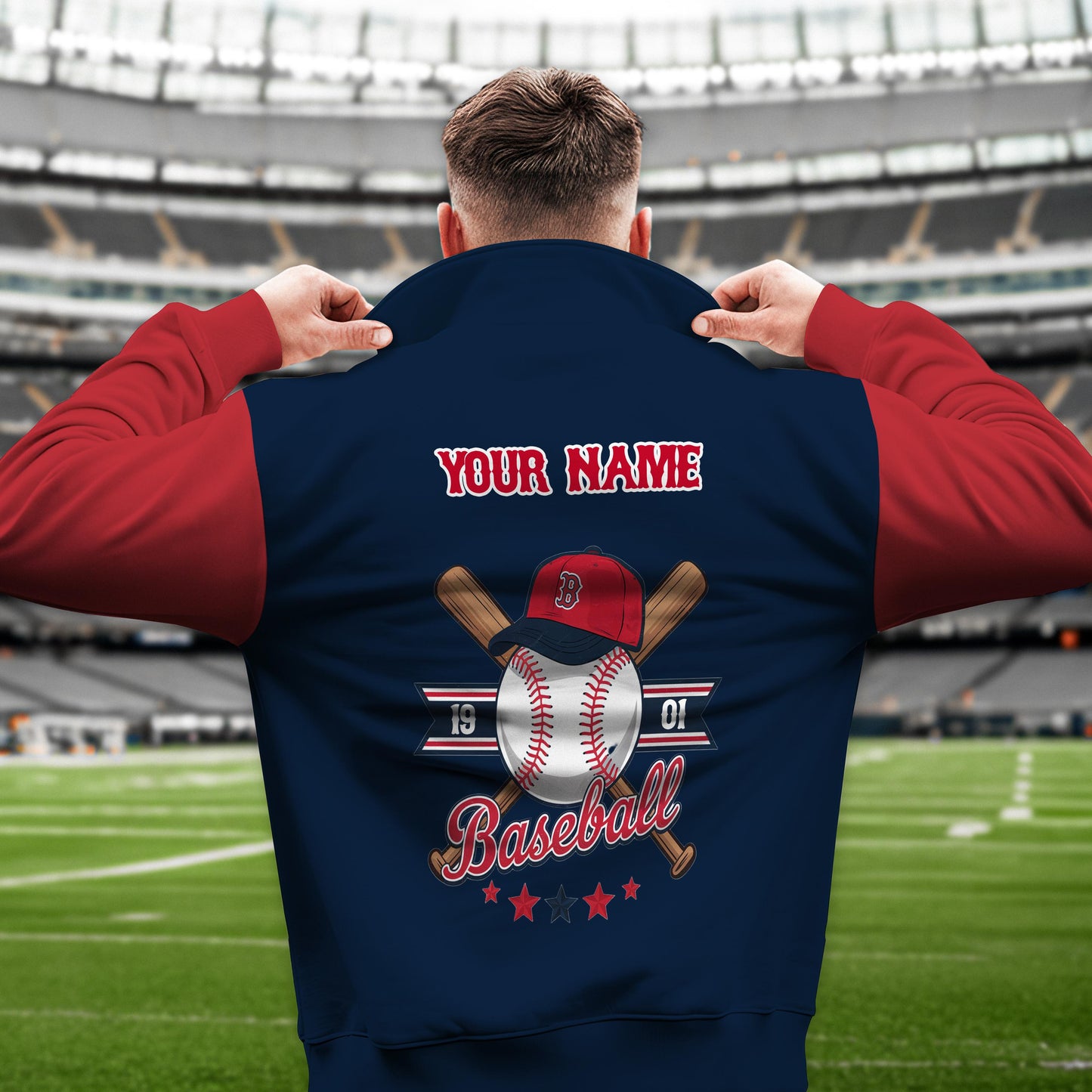 Boston Red Sox New Collection Casual Stand Collar Sweatshirt MLB AZMNSCSW000384