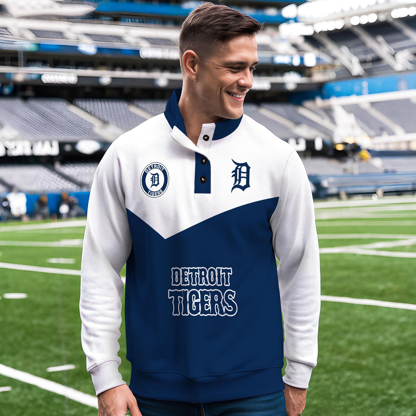 Detroit Tigers New Collection Casual Stand Collar Sweatshirt MLB AZMNSCSW000390