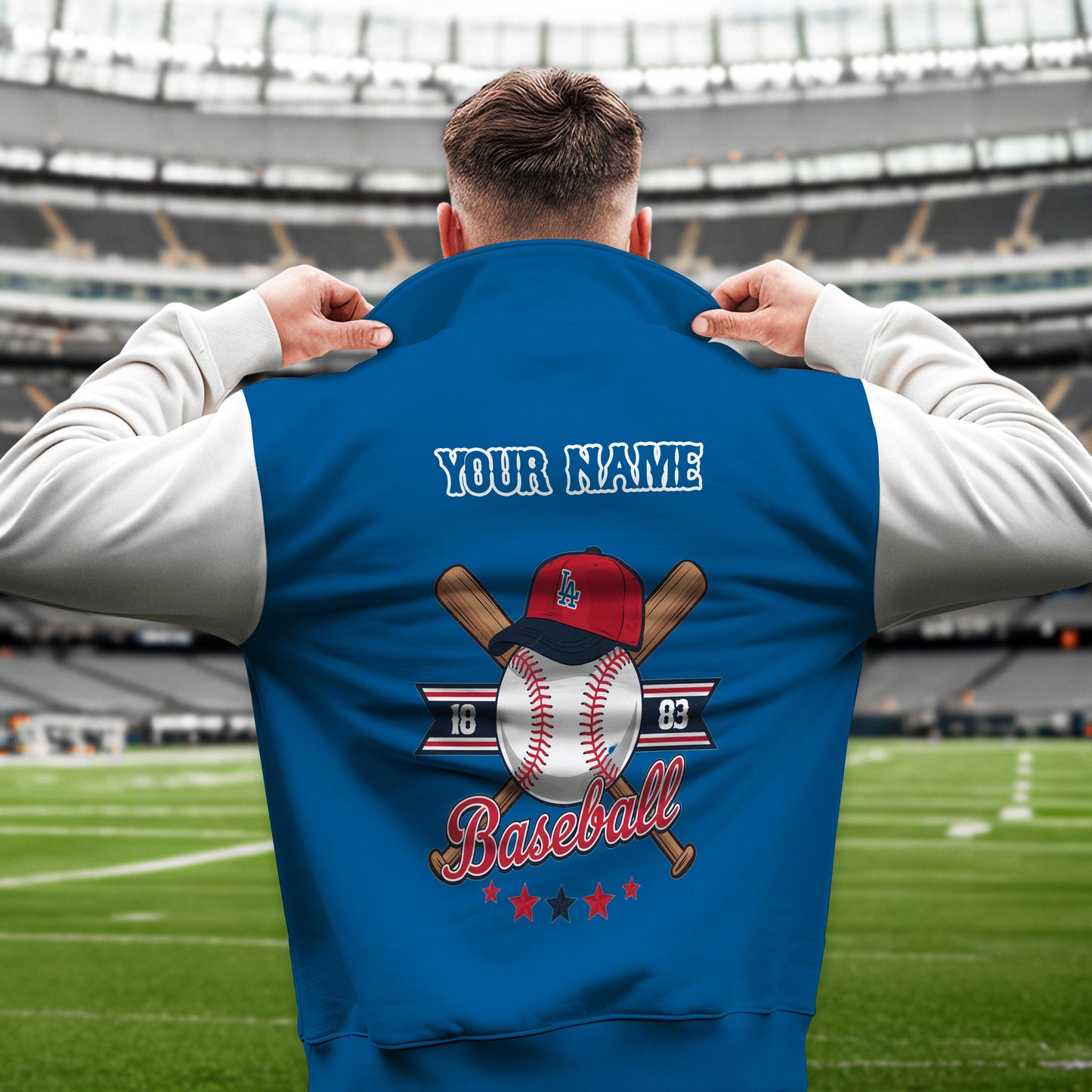 Los Angeles Dodgers New Collection Casual Stand Collar Sweatshirt MLB AZMNSCSW000394