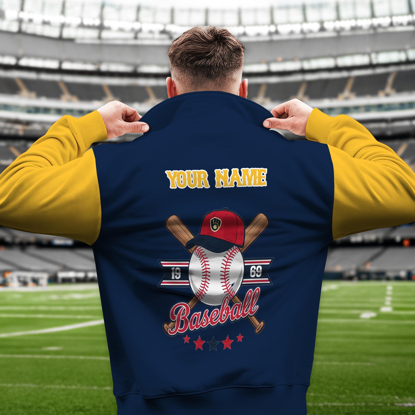 Milwaukee Brewers New Collection Casual Stand Collar Sweatshirt MLB AZMNSCSW000396