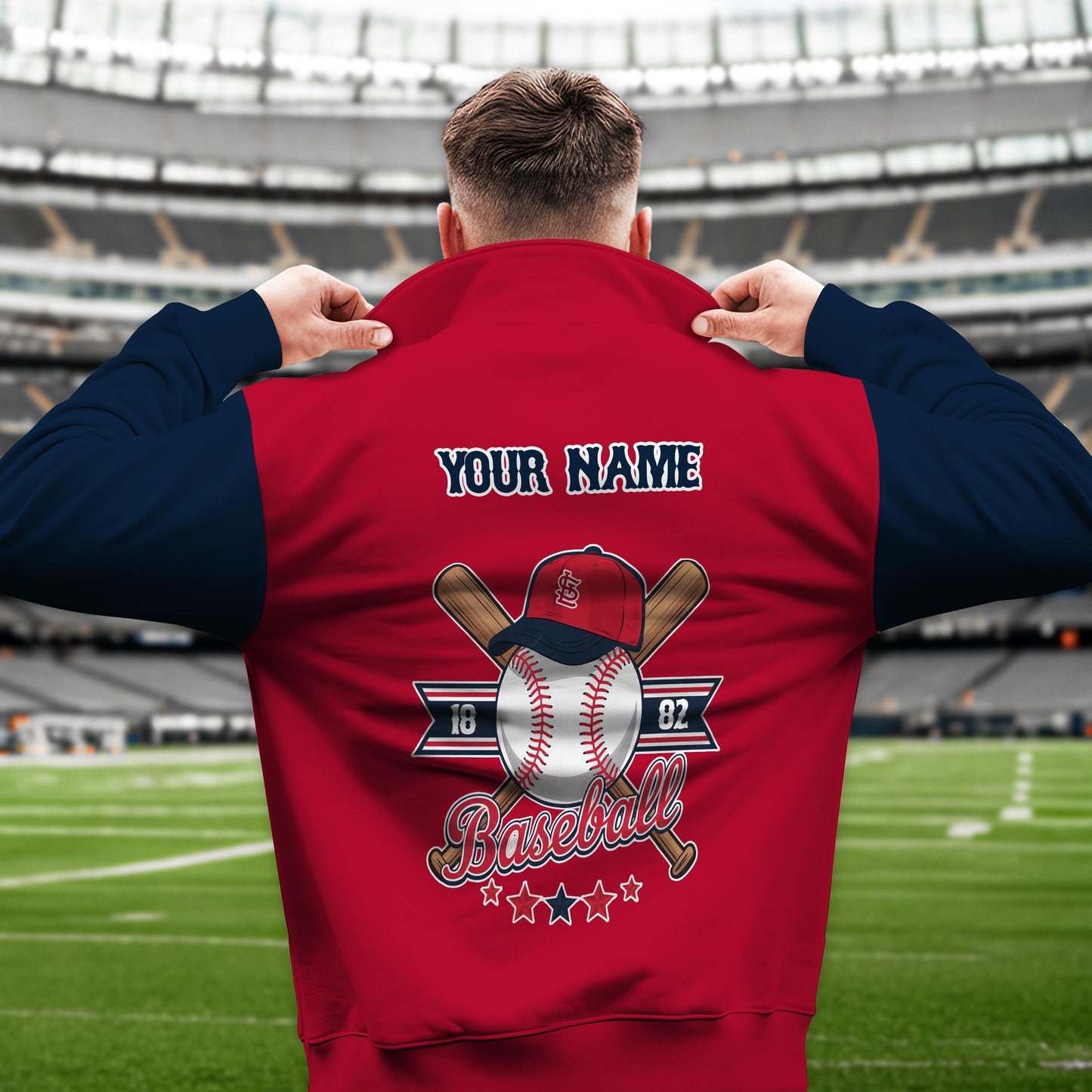 St. Louis Cardinals New Collection Casual Stand Collar Sweatshirt MLB AZMNSCSW000406