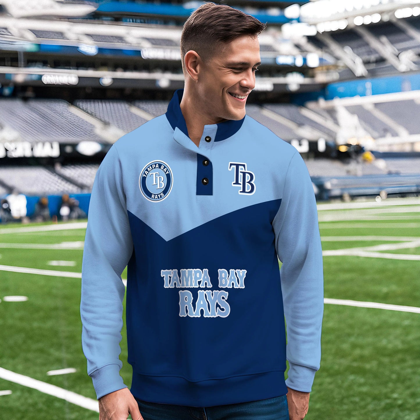 Tampa Bay Rays New Collection Casual Stand Collar Sweatshirt MLB AZMNSCSW000407