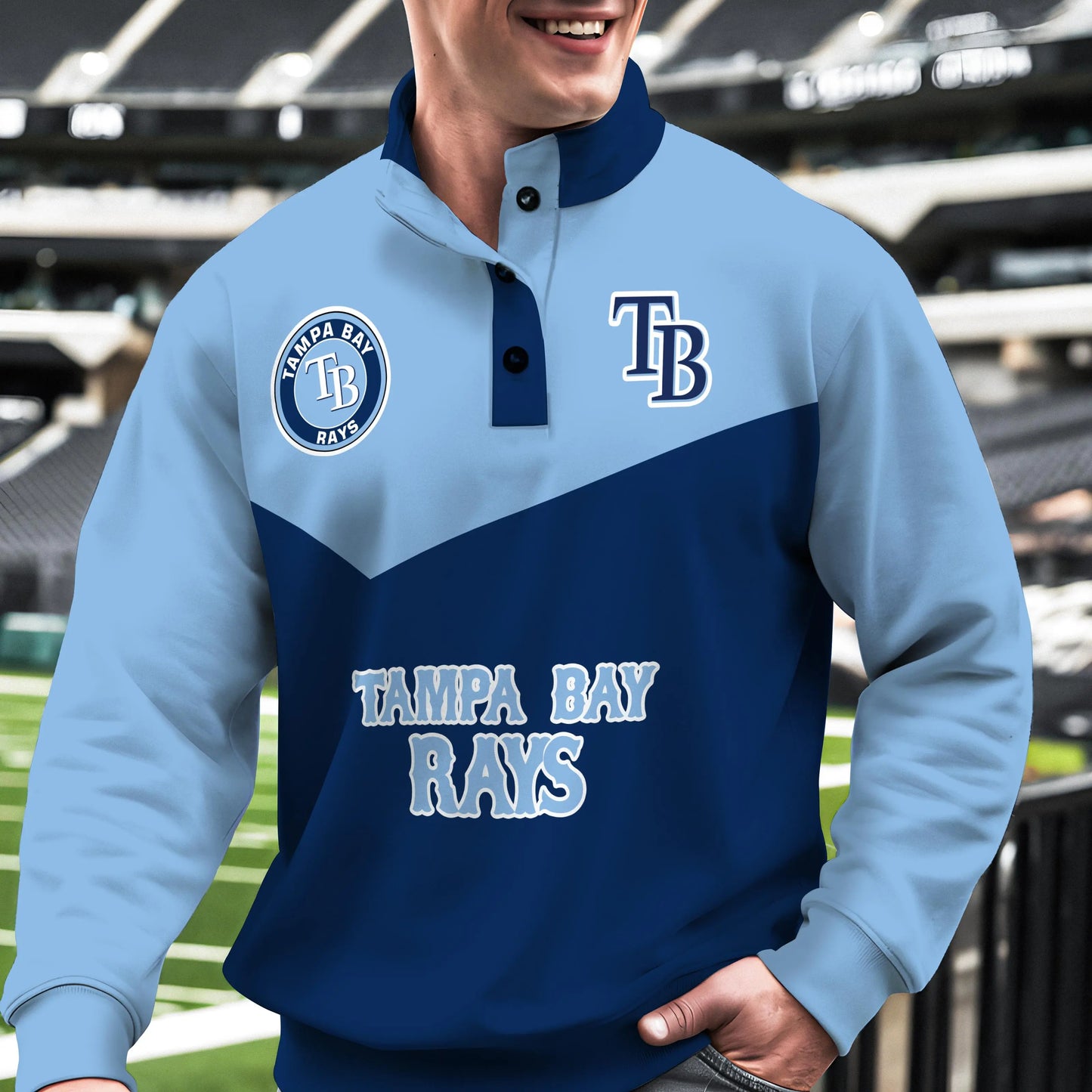 Tampa Bay Rays New Collection Casual Stand Collar Sweatshirt MLB AZMNSCSW000407