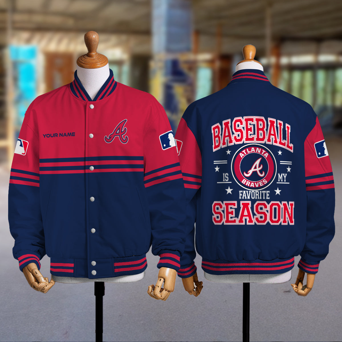 Atlanta Braves Premium New Varsity Jacket MLB AZMNVJK0000287