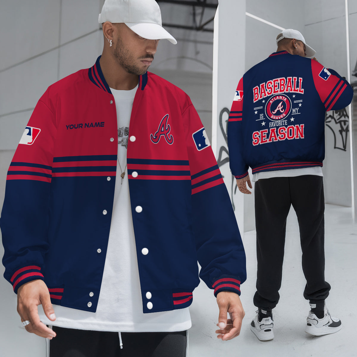 Atlanta Braves Premium New Varsity Jacket MLB AZMNVJK0000287