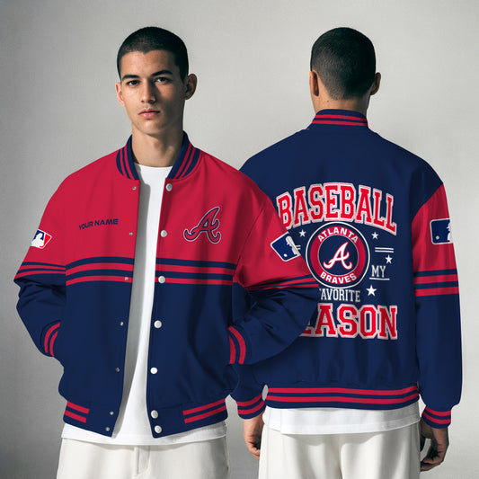 Atlanta Braves Premium New Varsity Jacket MLB AZMNVJK0000287