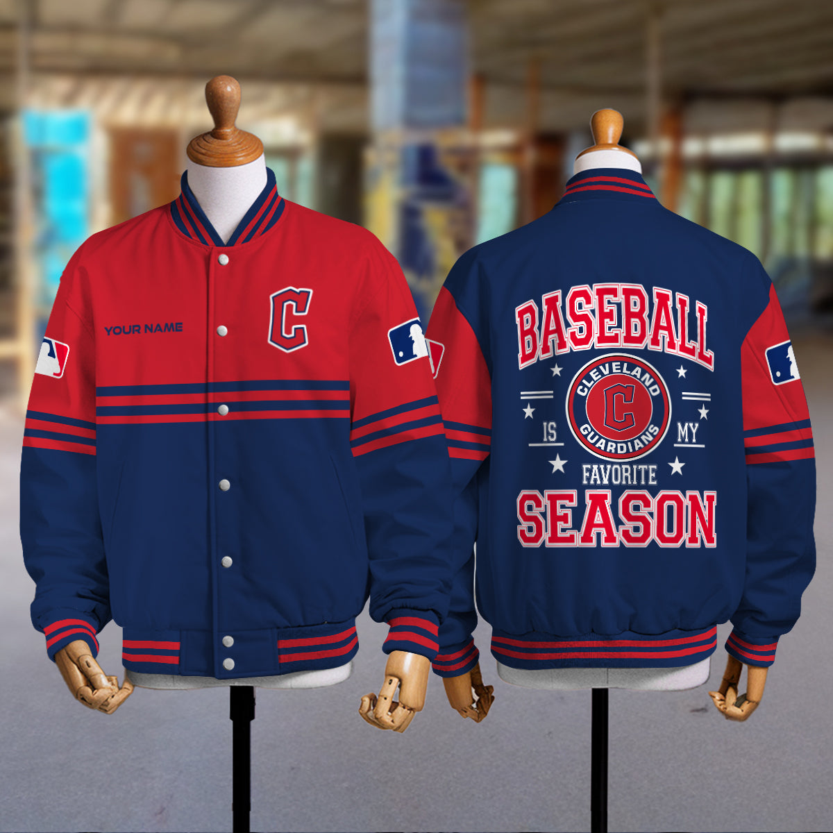 Cleveland Guardians Premium New Varsity Jacket MLB AZMNVJK0000293