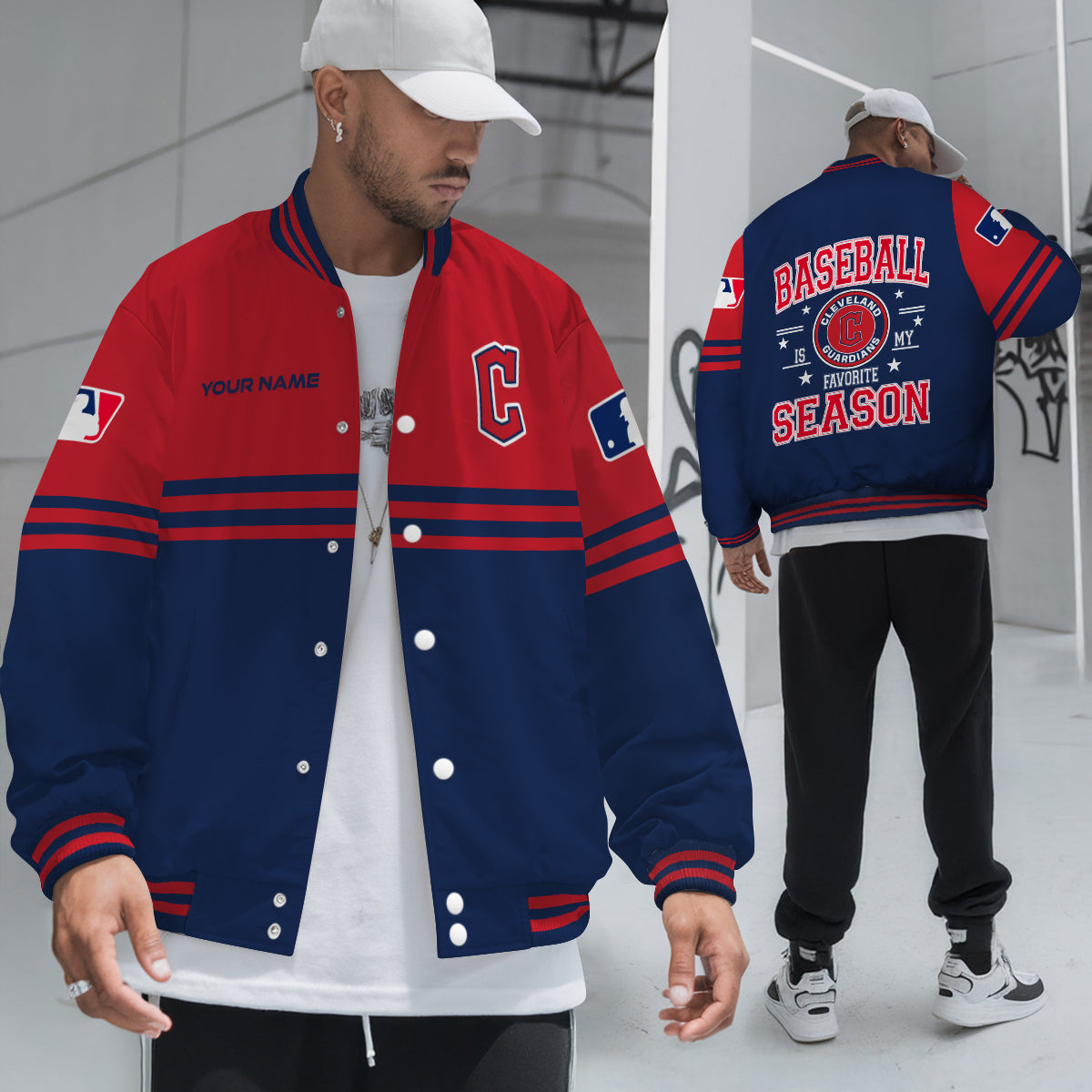 Cleveland Guardians Premium New Varsity Jacket MLB AZMNVJK0000293