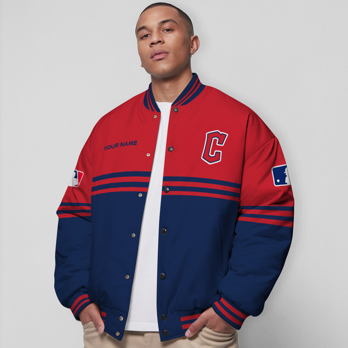 Cleveland Guardians Premium New Varsity Jacket MLB AZMNVJK0000293
