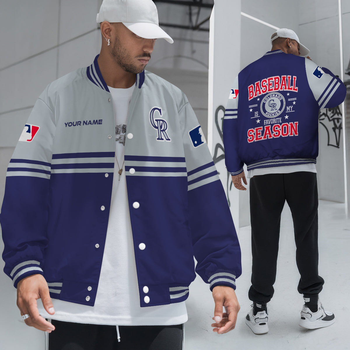 Colorado Rockies Premium New Varsity Jacket MLB AZMNVJK0000294