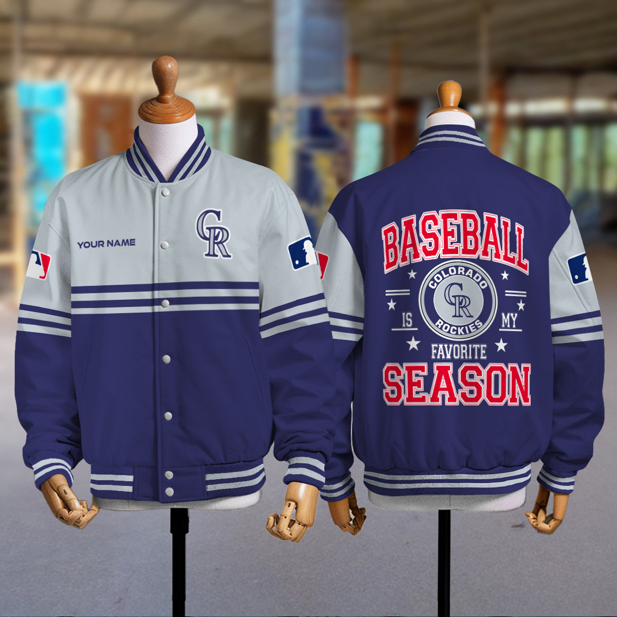 Colorado Rockies Premium New Varsity Jacket MLB AZMNVJK0000294