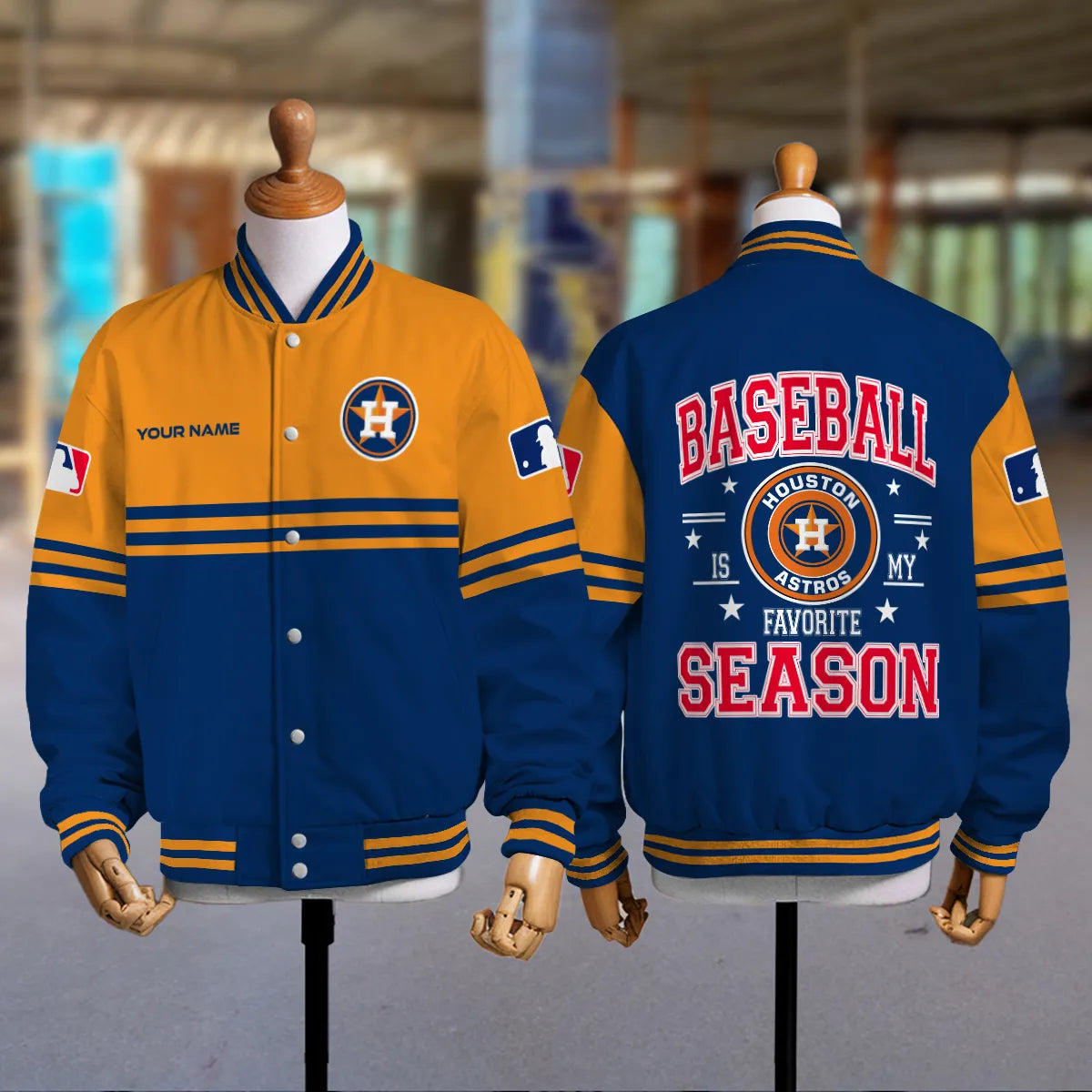 Houston Astros Premium New Varsity Jacket MLB AZMNVJK0000296