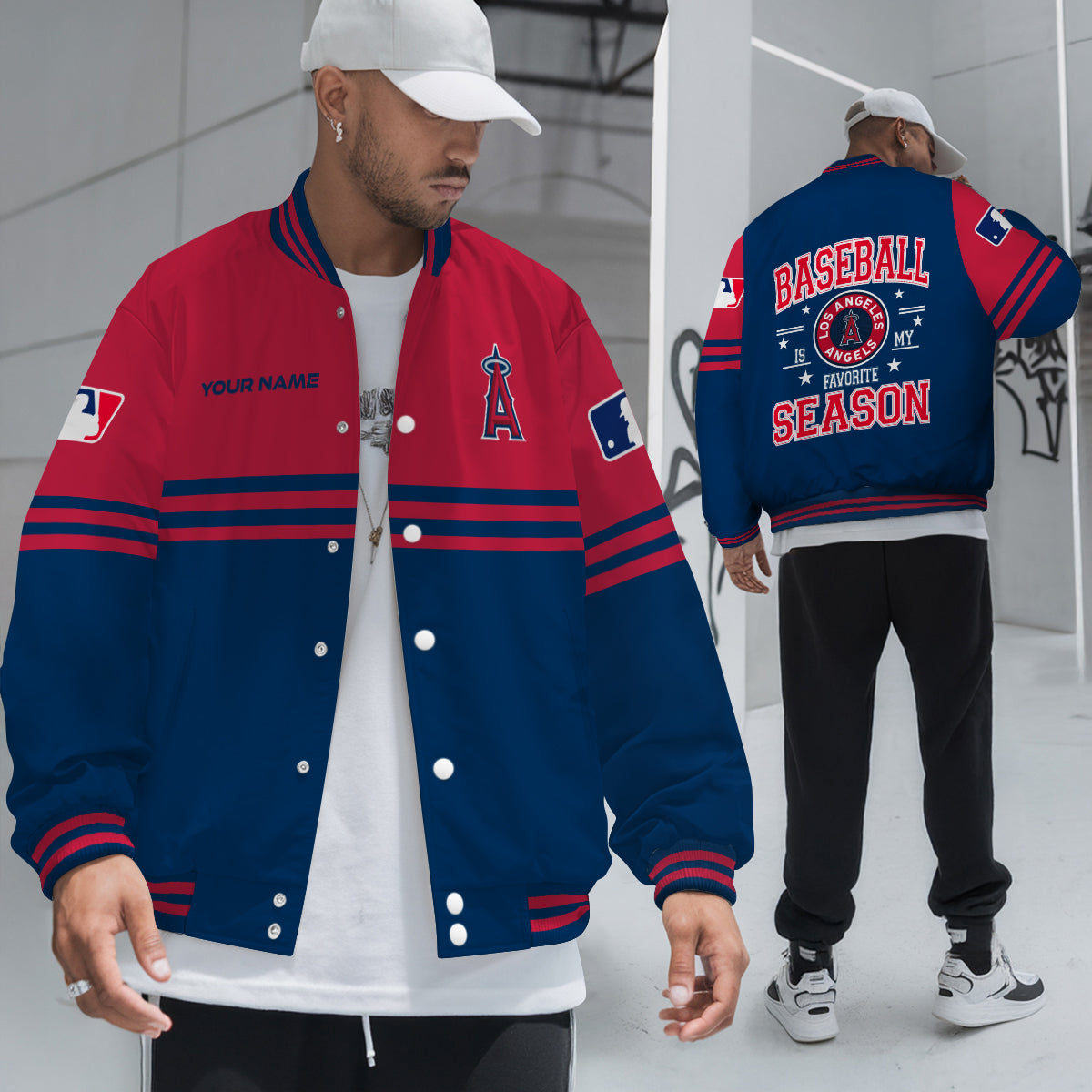 Los Angeles Angels Premium New Varsity Jacket MLB AZMNVJK0000298