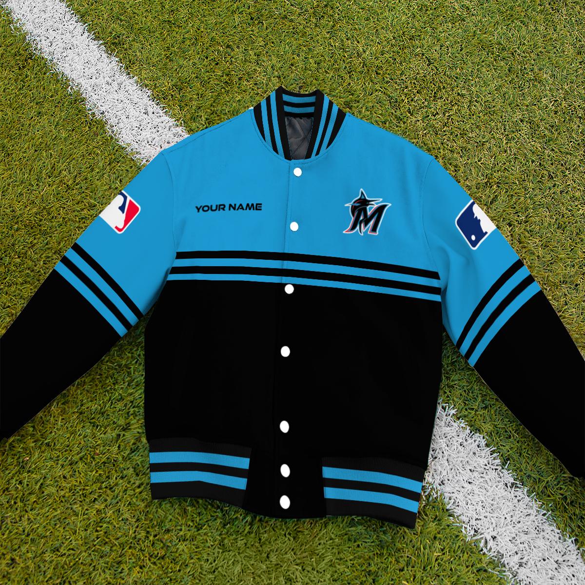 Miami Marlins Premium New Varsity Jacket MLB AZMNVJK0000300