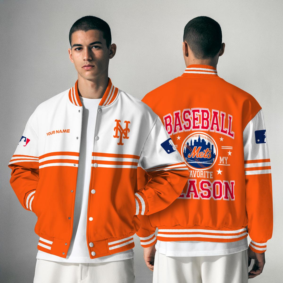 New York Mets Premium New Varsity Jacket MLB AZMNVJK0000303