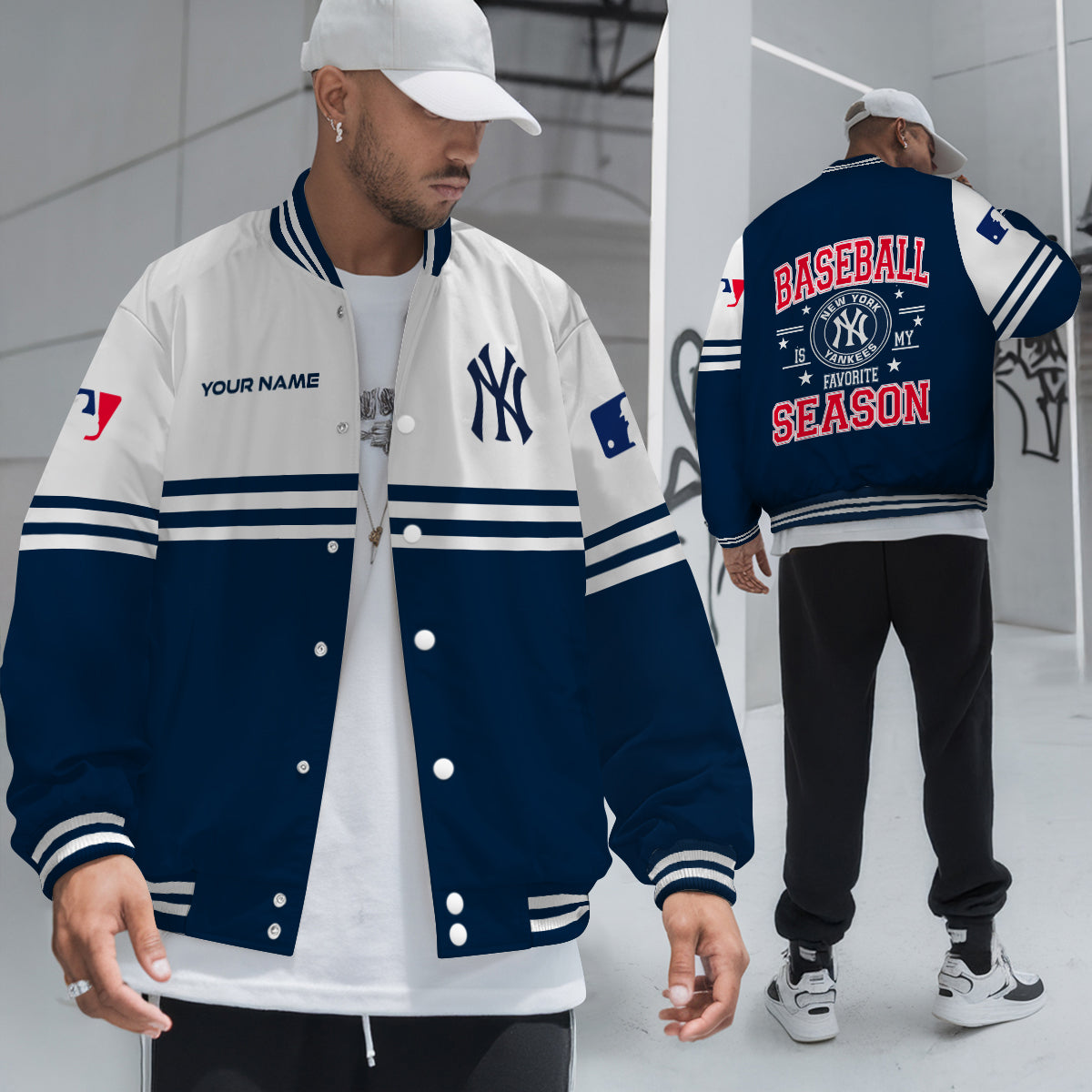 New York Yankees Premium New Varsity Jacket MLB AZMNVJK0000304