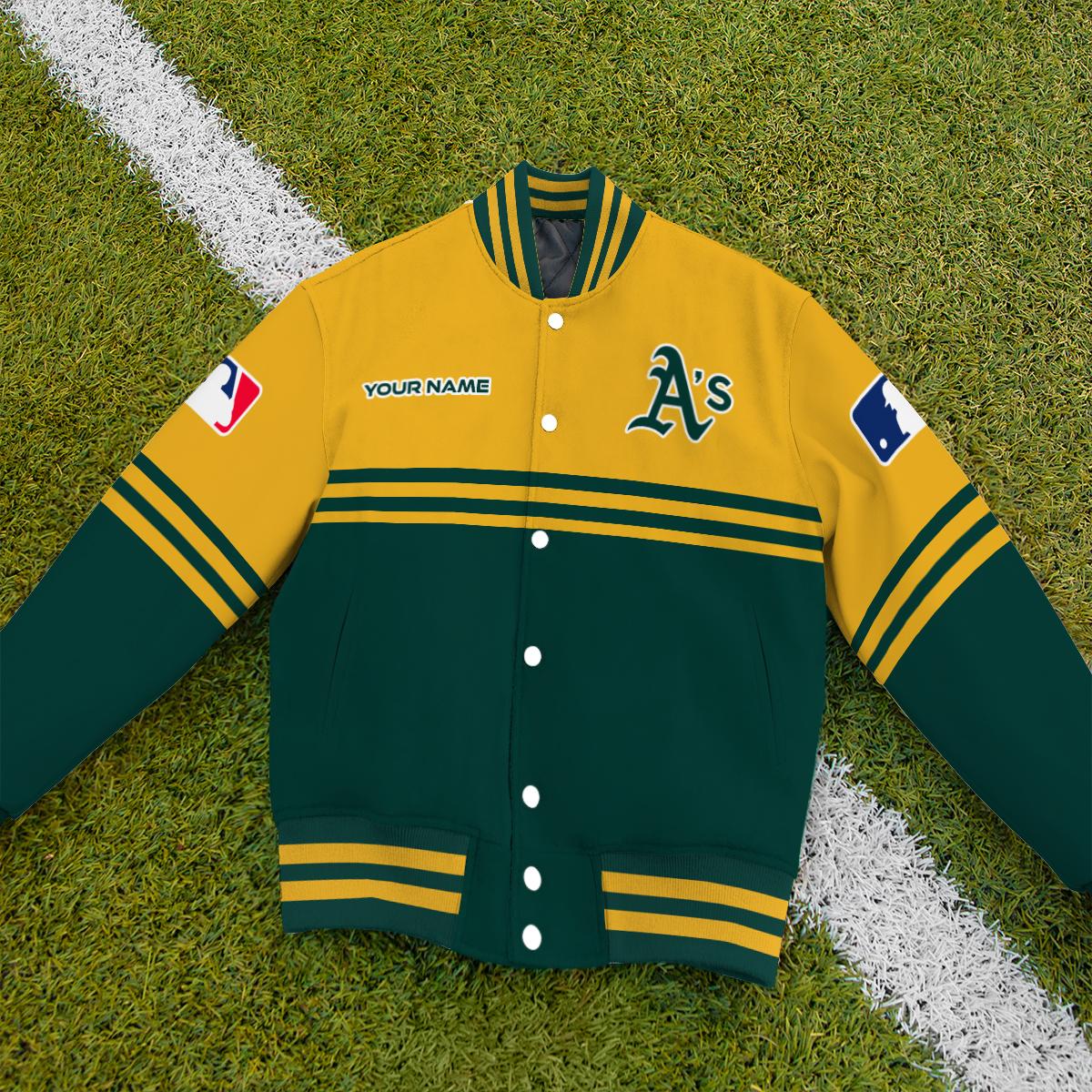 Oakland Athletics Premium New Varsity Jacket MLB AZMNVJK0000305