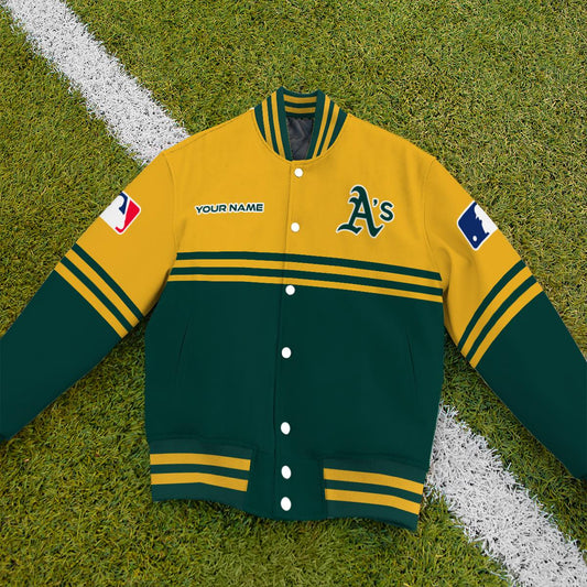 Oakland Athletics Premium New Varsity Jacket MLB AZMNVJK0000305