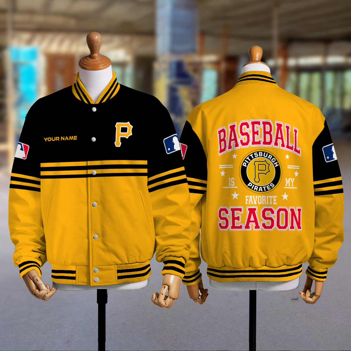 Pittsburgh Pirates Premium New Varsity Jacket MLB AZMNVJK0000307