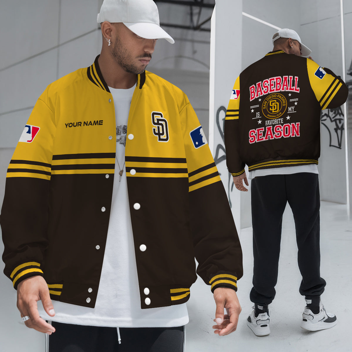 San Diego Padres Premium New Varsity Jacket MLB AZMNVJK0000308