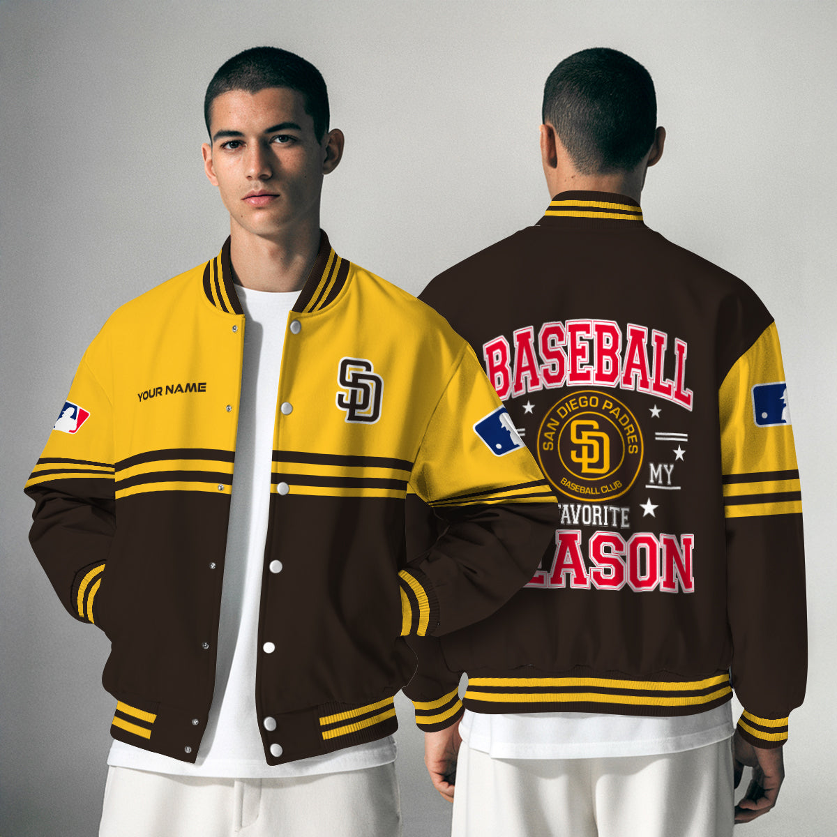 San Diego Padres Premium New Varsity Jacket MLB AZMNVJK0000308