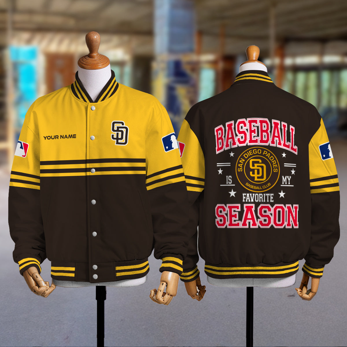 San Diego Padres Premium New Varsity Jacket MLB AZMNVJK0000308