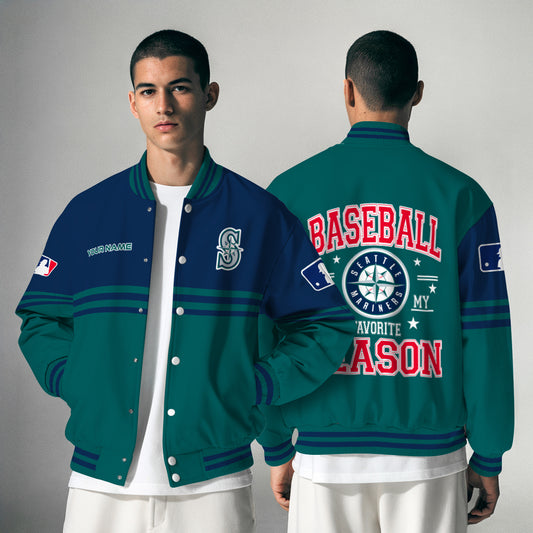 Seattle Mariners Premium New Varsity Jacket MLB AZMNVJK0000310