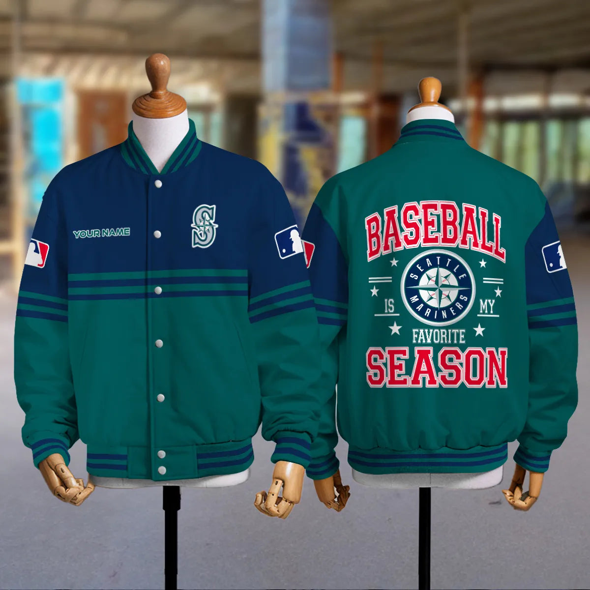 Seattle Mariners Premium New Varsity Jacket MLB AZMNVJK0000310