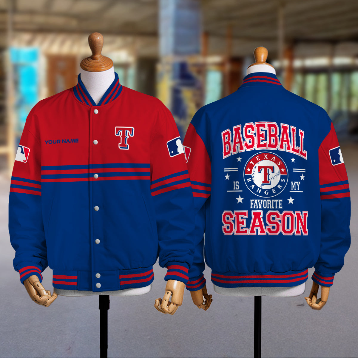 Texas Rangers Premium New Varsity Jacket MLB AZMNVJK0000313