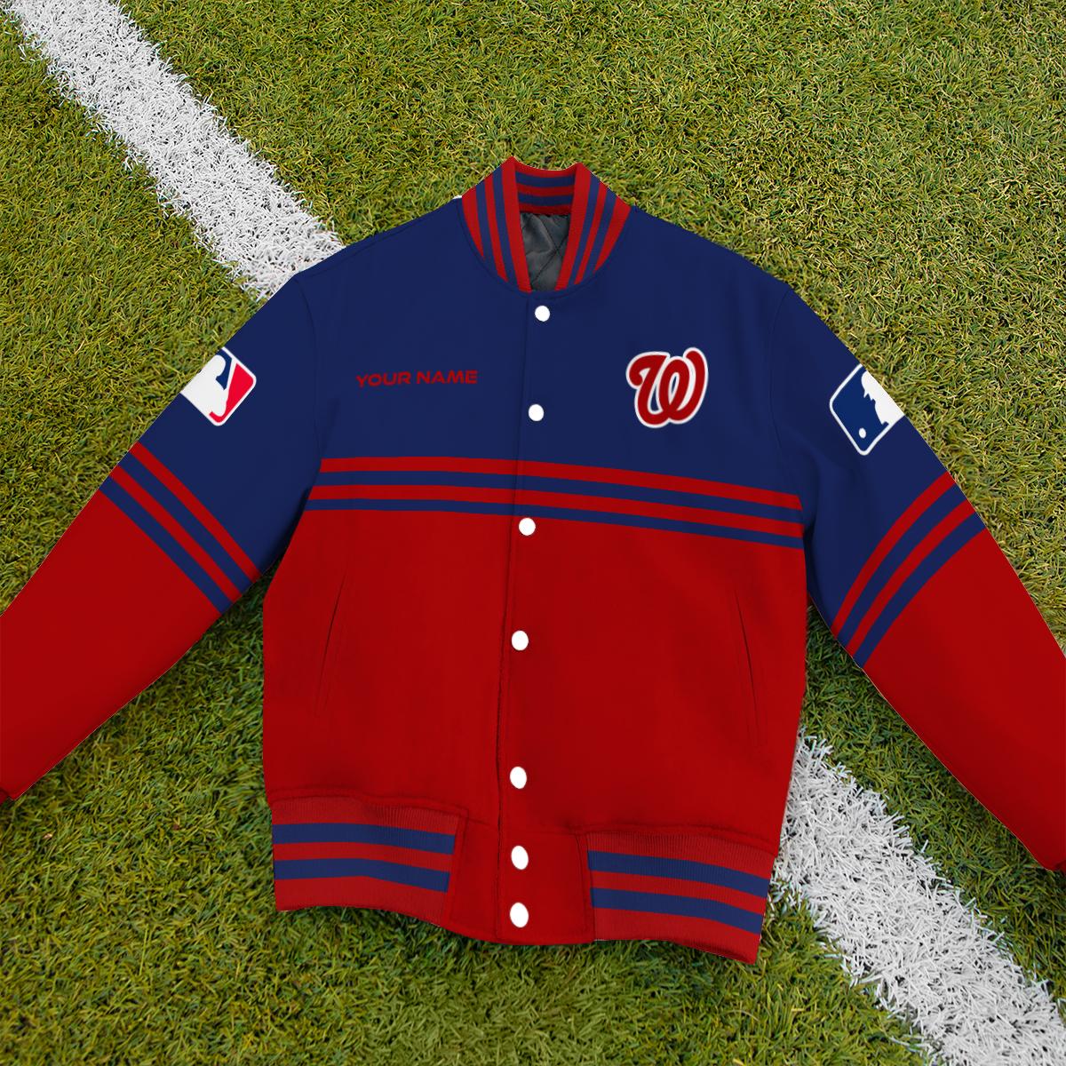 Washington Nationals Premium New Varsity Jacket MLB AZMNVJK0000315