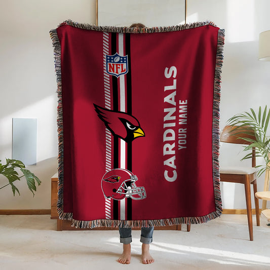 Arizona Cardinals Premium New Woven Throw Blanket AZMNWVB000065