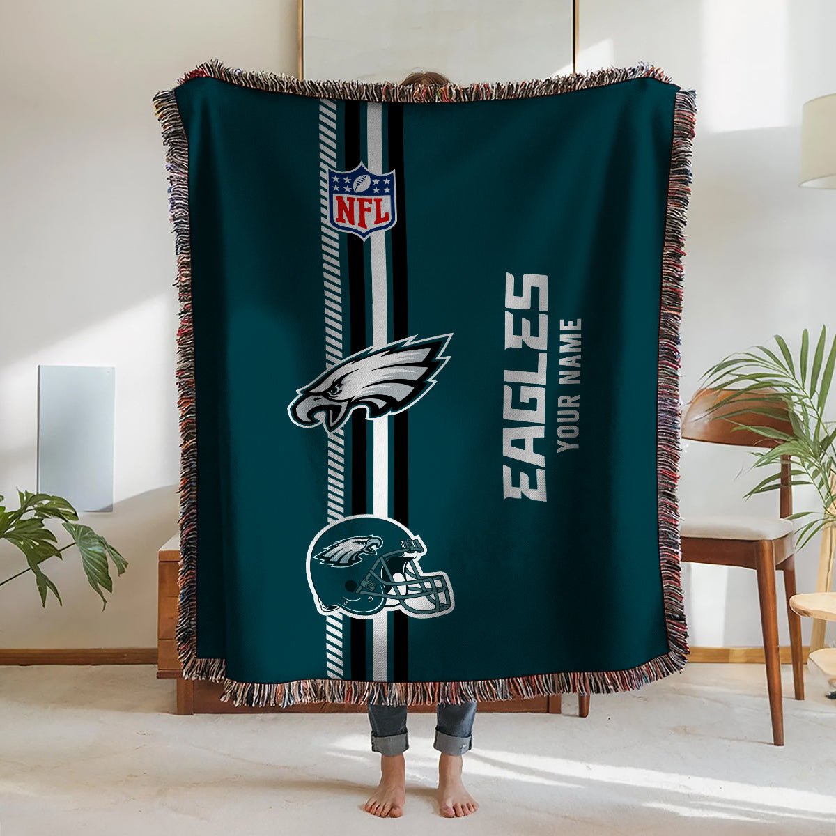 Philadelphia Eagles Premium New Woven Throw Blanket AZMNWVB000076