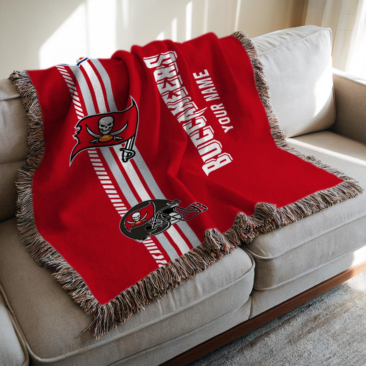 Tampa Bay Buccaneers Premium New Woven Throw Blanket AZMNWVB000079