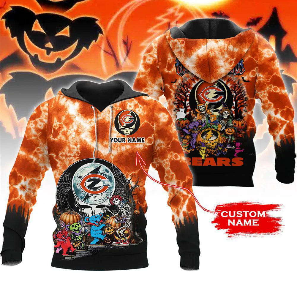 Chicago Bears Halloween Custom 3D Hoodie NA208