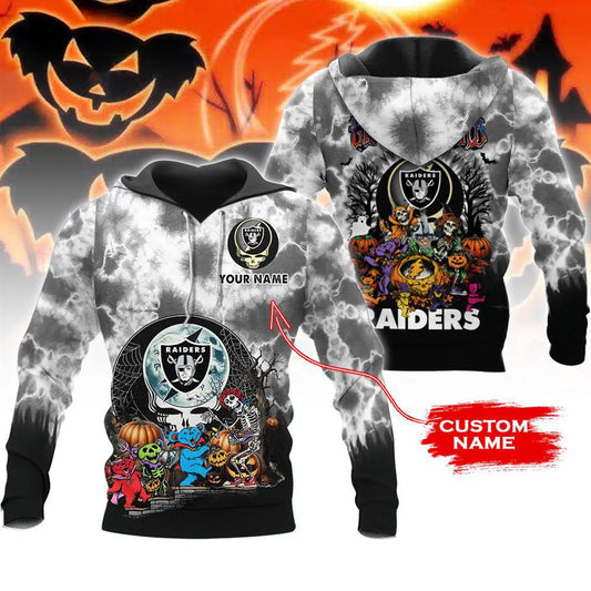 Las Vegas Raiders Halloween Custom 3D Hoodie NA219