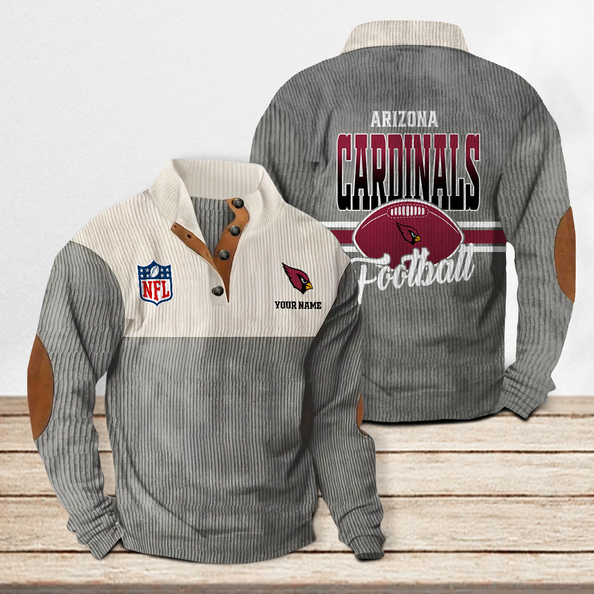 Arizona Cardinals Colorful Stand Collar Sweatshirt New Collection AZTACSSW000001